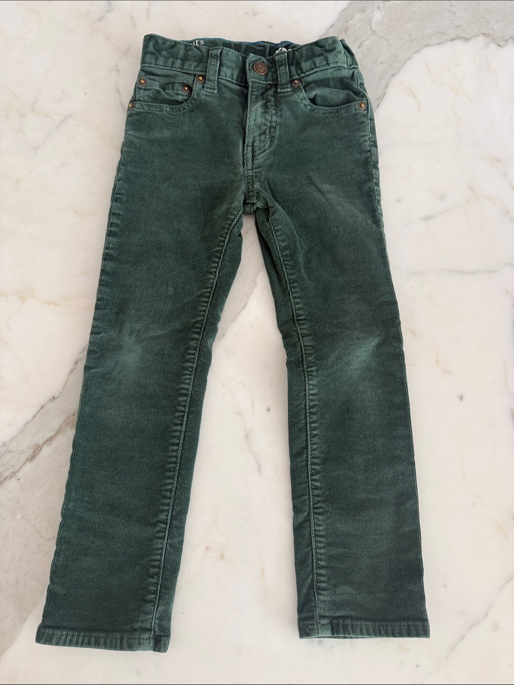 Crewcuts Green Slim Corduroy Jeans Stretch Size 5